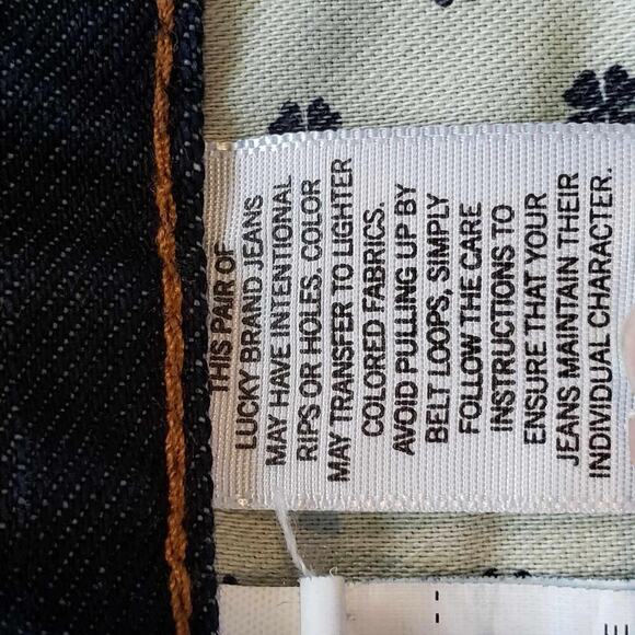 Lucky Brand Jeans Men's 34x32 Straight Leg Medium Wash Stretch 5-Pocket - Picture 10 of 13